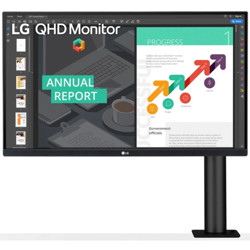 Монитор LG 27QN880-B.ADRZ 27 ", IPS, Quad HD 2560x1440 (16:9), 75 Гц