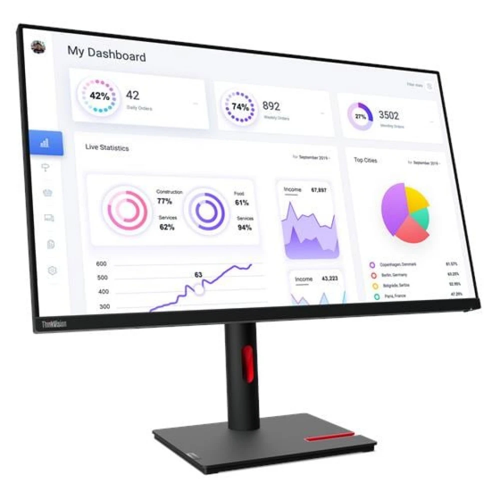 Монитор Lenovo T32p-30 63D2GAR1WW 31.5 ", IPS, 4K UHD 3840x2160 (16:9), 60 Гц