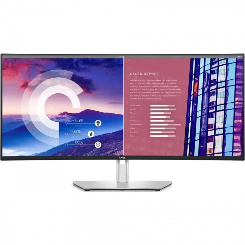 Монитор Dell U3821DW 37.5 ", IPS, Quad HD+ 3840x1600 (12:5), 60 Гц