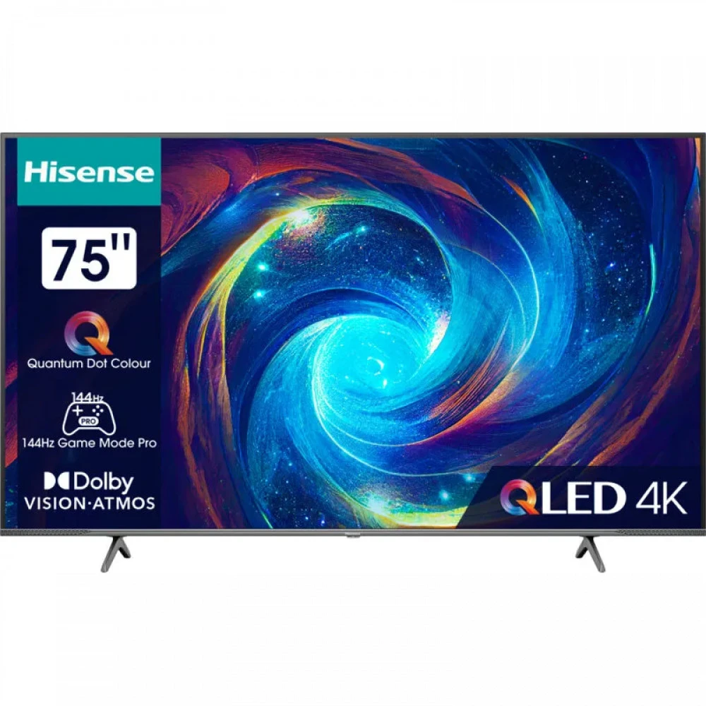 Телевизор Hisense 75E7KQ PRO 75 ", Smart TV, Серый