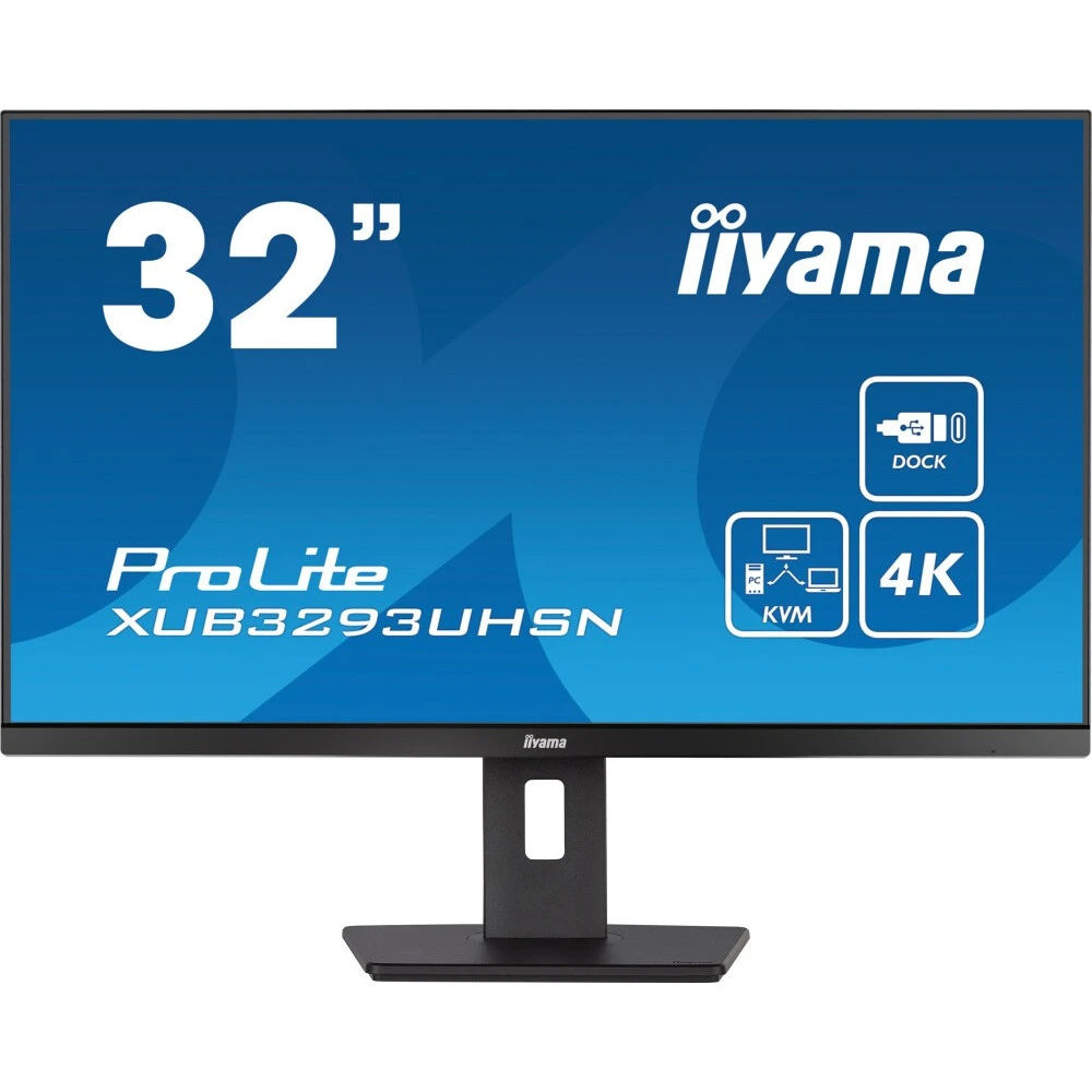 Монитор IIYAMA XUB3293UHSN-B5 31.5 ", IPS, 4K UHD 3840x2160 (16:9), 60 Гц