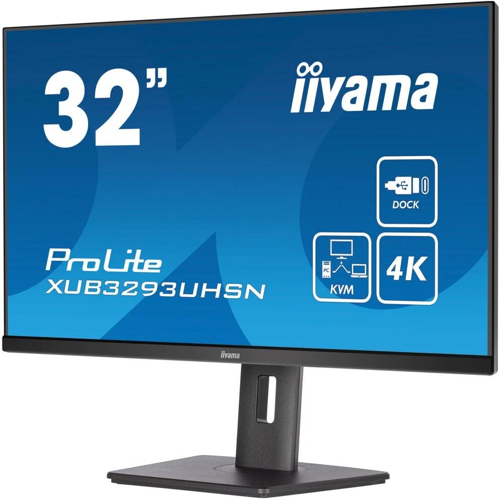 Монитор IIYAMA XUB3293UHSN-B5 31.5 ", IPS, 4K UHD 3840x2160 (16:9), 60 Гц