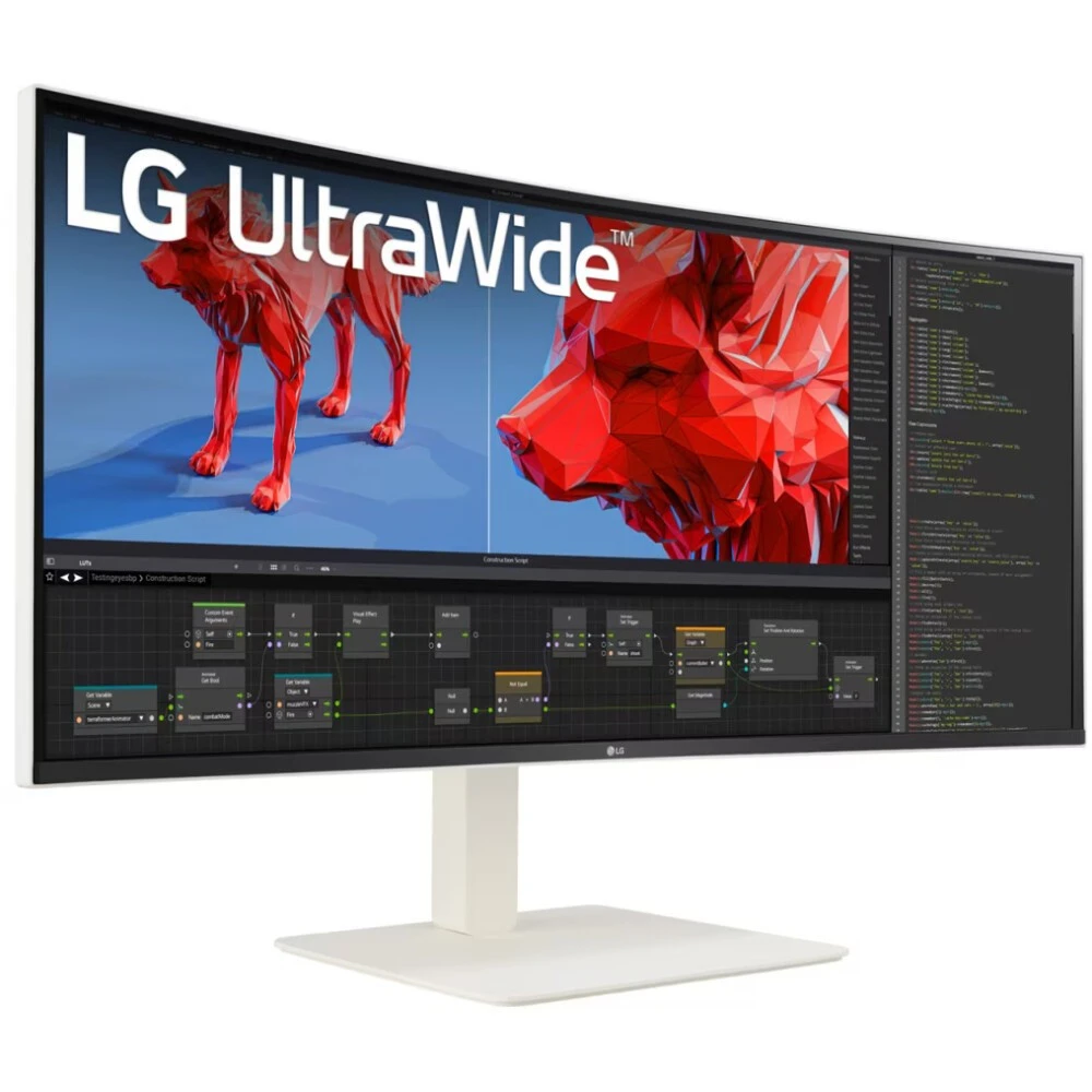 Монитор LG UltraWide 38WR85QC-W 38WR85QC-W.ARUZ 38 ", IPS, Quad HD+ 3840x1600 (12:5), 144 Гц
