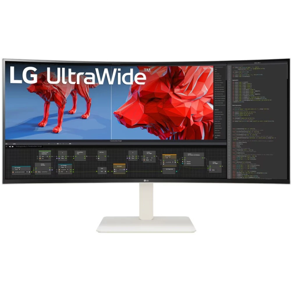 Монитор LG UltraWide 38WR85QC-W 38WR85QC-W.ARUZ 38 ", IPS, Quad HD+ 3840x1600 (12:5), 144 Гц