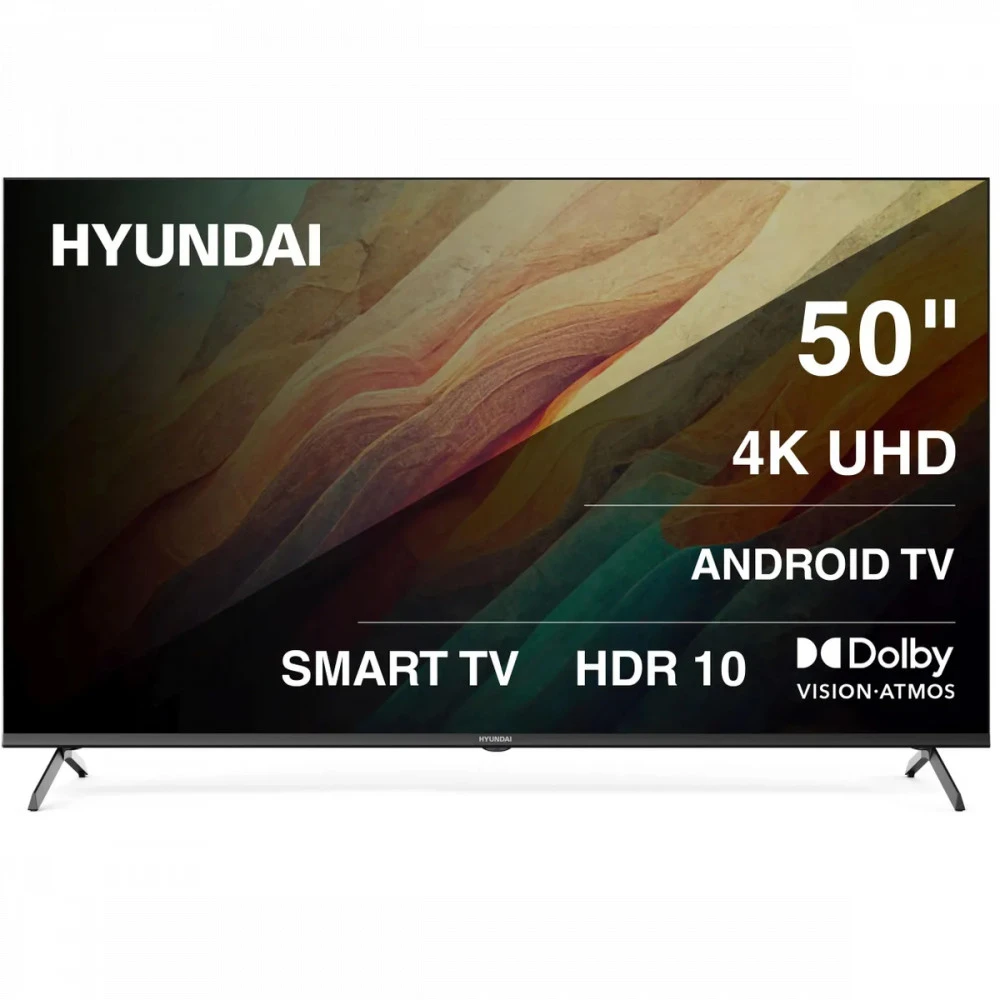 Телевизор Hyundai H-LED50BU7009 50 ", Smart TV, Черный