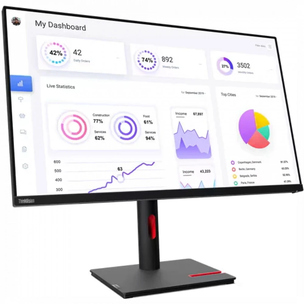 Монитор Lenovo T32p-30 63D2GCR1CS 31.5 ", IPS, 4K UHD 3840x2160 (16:9), 60 Гц