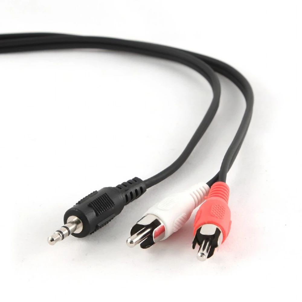 Кабель интерфейсный Cablexpert переходник со штекера 3.5 мм на штекеры RCA CCA-458/0.2 MINI JACK 3.5 (output) - RCA x2