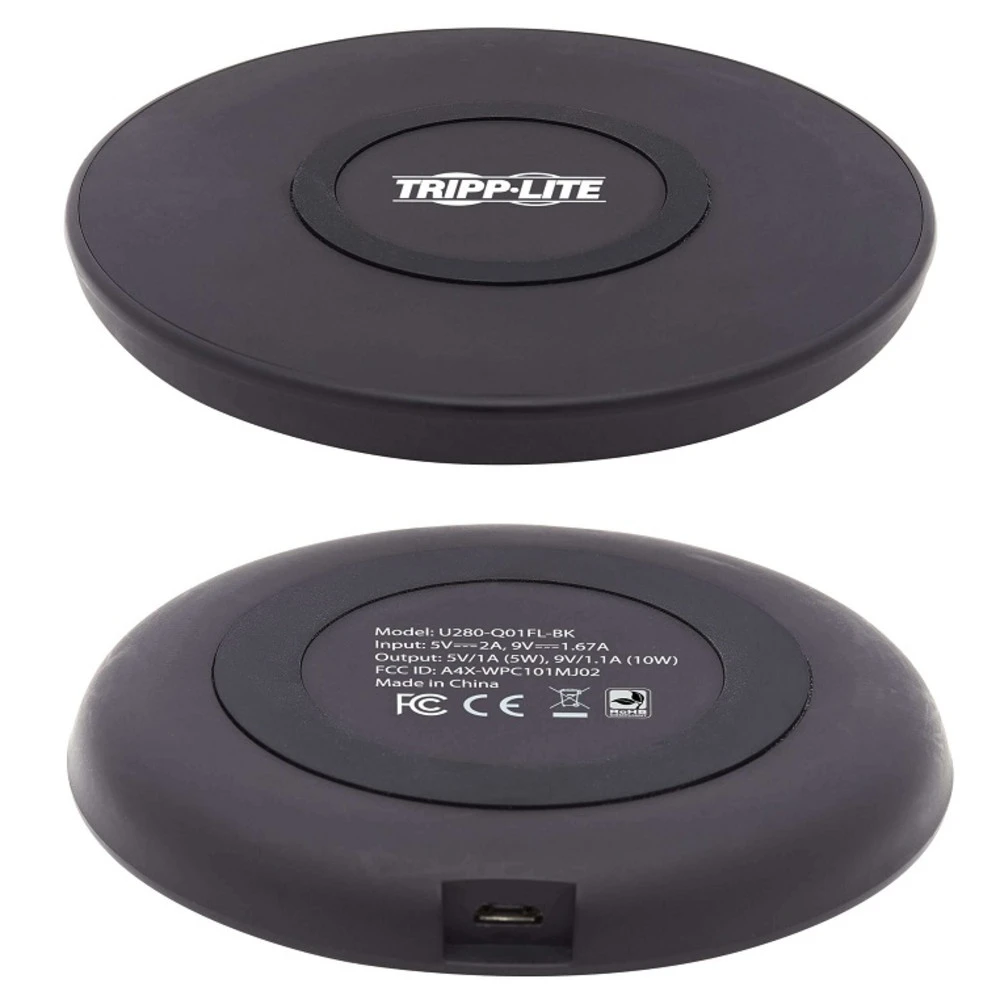 Tripp-Lite Wireless Phone Charger - 10W, U280-Q01FL-BK 10