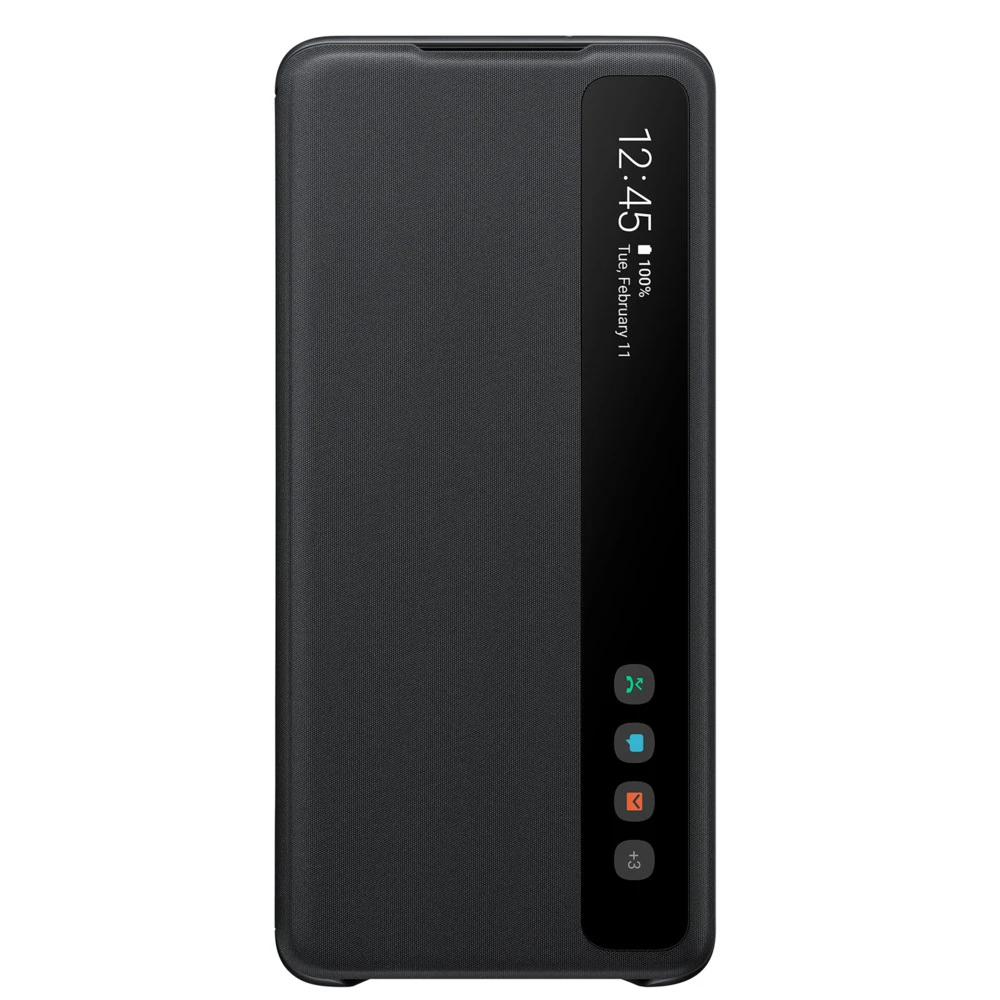 Аксессуары для смартфона Samsung Galaxy S20+/G985, Smart Clear View Cover, Black EF-ZG985CBEGRU