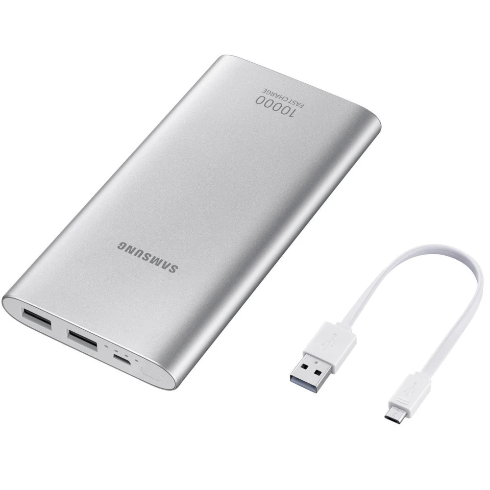 Внешний аккумулятор (Power Bank) Samsung EB-P1100CSRGRU EB-P1100CSRGRU2 10000 мАч, Серебро