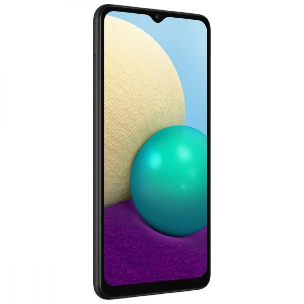 Смартфон Samsung Galaxy A02 32Gb 2Gb черный SM-A022GZKBSER
