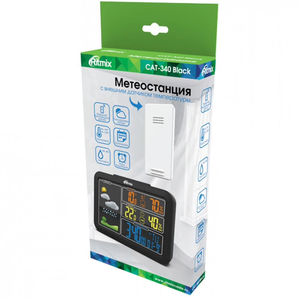 Аксессуары для смартфона Ritmix Цифровая метеостанция CAT-340