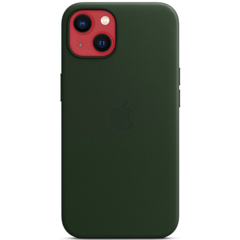 Аксессуары для смартфона Apple Чехол iPhone 13 Leather Case with MagSafe - Sequoia Green MM173ZM/A