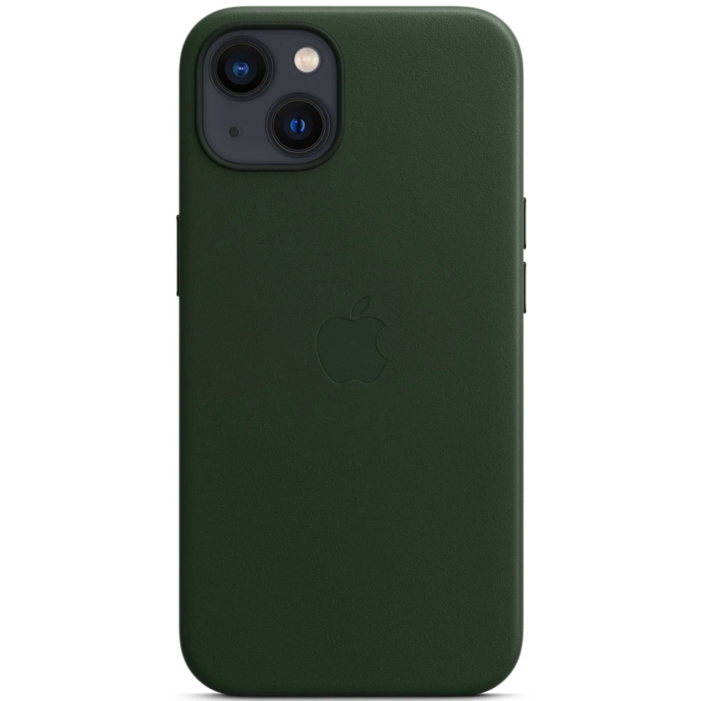 Аксессуары для смартфона Apple Чехол iPhone 13 Leather Case with MagSafe - Sequoia Green MM173ZM/A