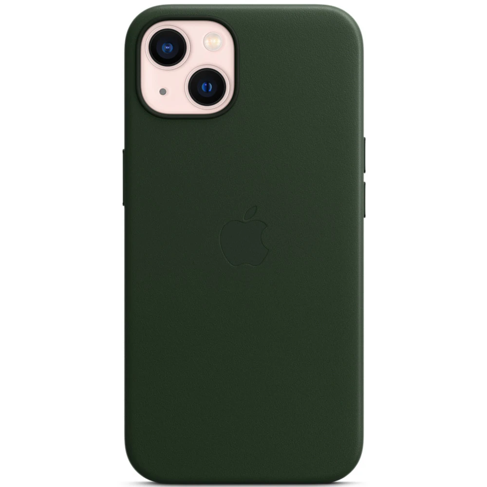 Аксессуары для смартфона Apple Чехол iPhone 13 Leather Case with MagSafe - Sequoia Green MM173ZM/A