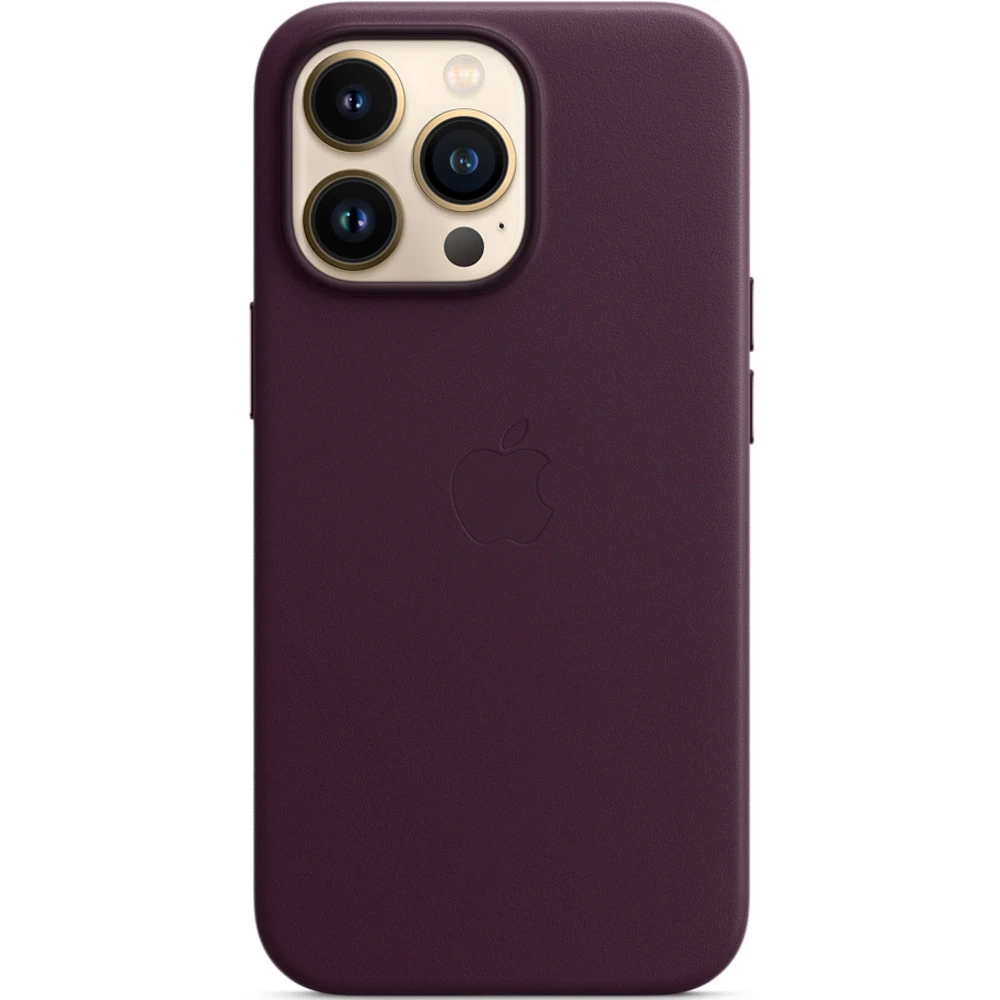 Аксессуары для смартфона Apple Чехол iPhone 13 Pro Leather Case with MagSafe - Dark Cherry MM1A3ZM/A