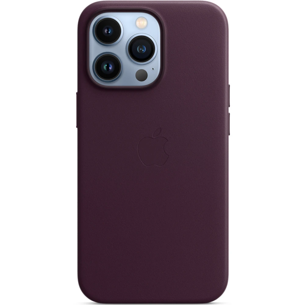 Аксессуары для смартфона Apple Чехол iPhone 13 Pro Leather Case with MagSafe - Dark Cherry MM1A3ZM/A