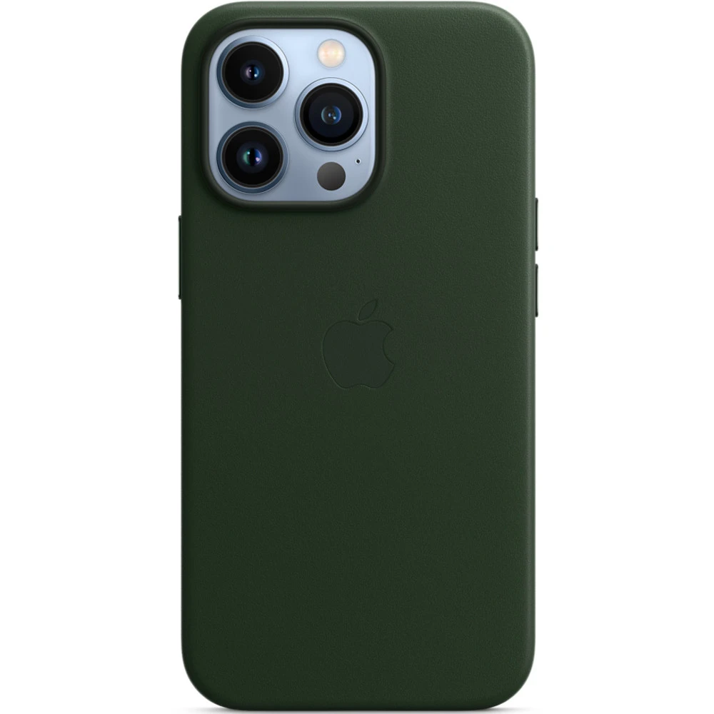 Аксессуары для смартфона Apple Чехол iPhone 13 Pro Leather Case with MagSafe - Sequoia Green MM1G3ZM/A