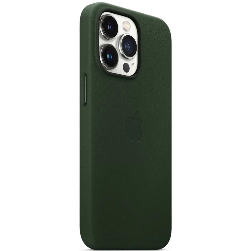 Аксессуары для смартфона Apple Чехол iPhone 13 Pro Leather Case with MagSafe - Sequoia Green MM1G3ZM/A