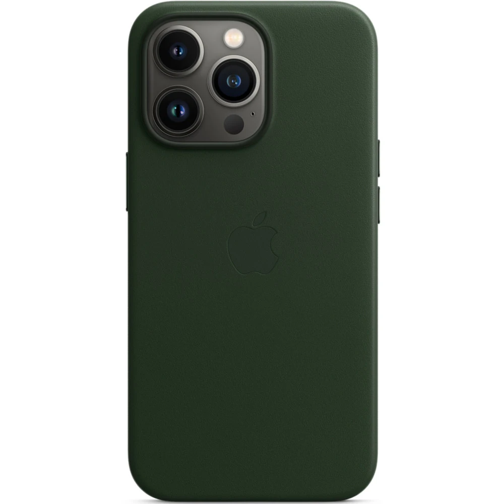 Аксессуары для смартфона Apple Чехол iPhone 13 Pro Leather Case with MagSafe - Sequoia Green MM1G3ZM/A