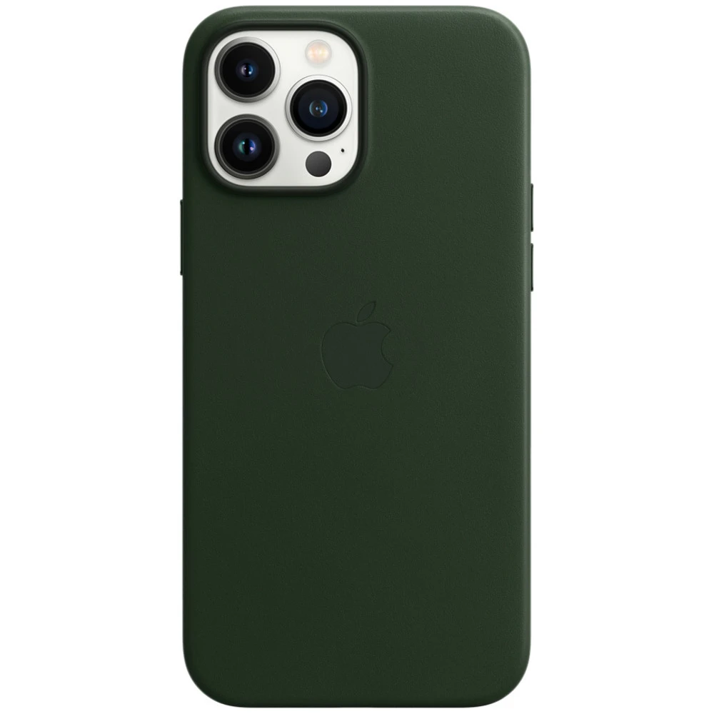 Аксессуары для смартфона Apple Чехол iPhone 13 Pro Max Leather Case with MagSafe - Sequoia Green MM1Q3ZM/A