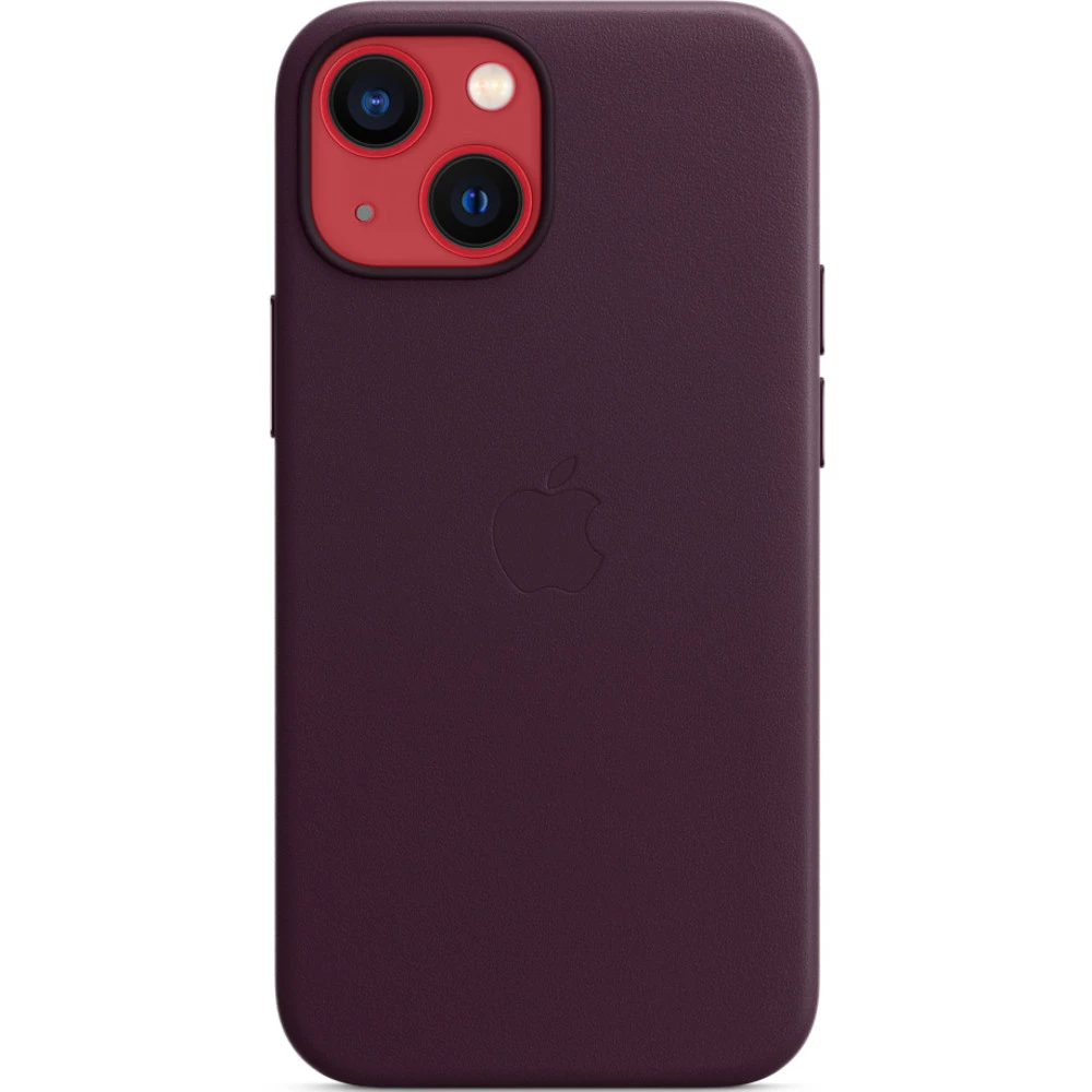Аксессуары для смартфона Apple Чехол iPhone 13 mini Leather Case with MagSafe - Dark Cherry MM0G3ZM/A