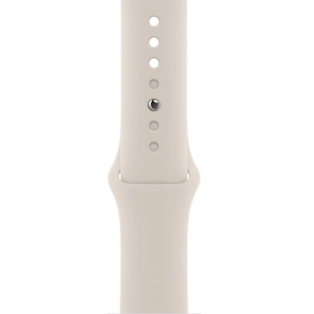Apple Watch Series 7 GPS, 45mm Starlight Aluminium Case with Starlight Sport Band MKN63GK/A