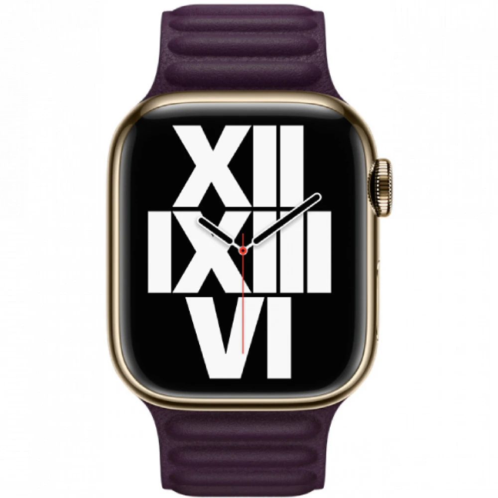 Аксессуары для смартфона Apple Ремешок 45mm Dark Cherry Leather Link - S/M ML7W3ZM/A