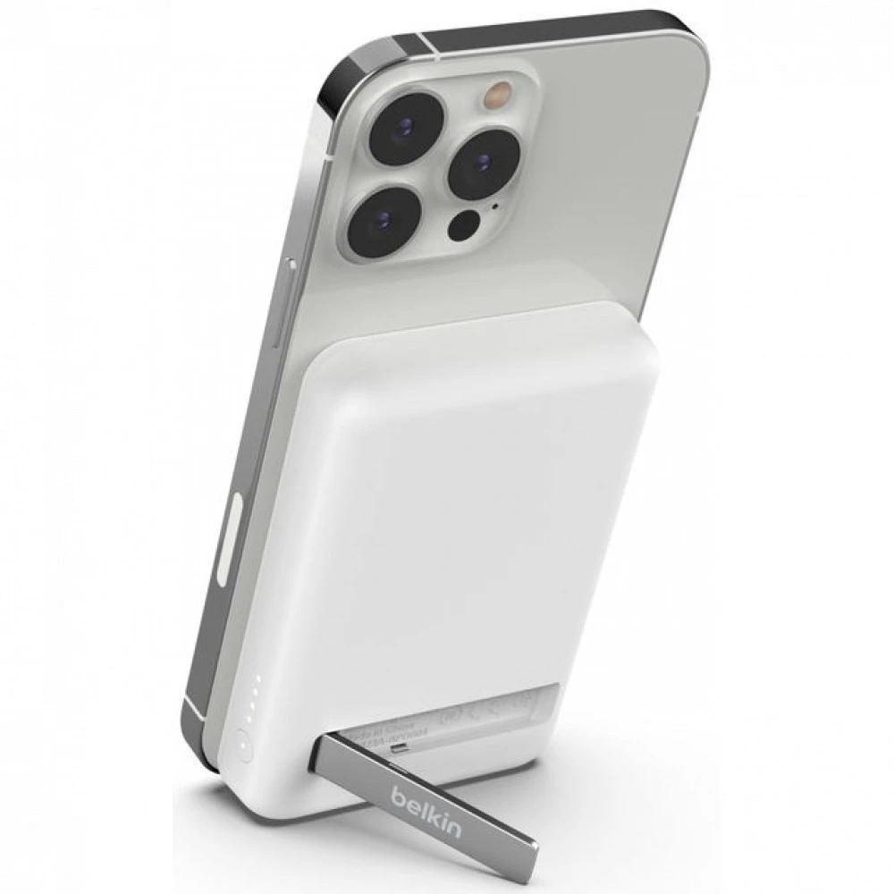 Внешний аккумулятор (Power Bank) Belkin Boost Charge Magnetic Wireless BPD004btWT 5000 мАч, Белый