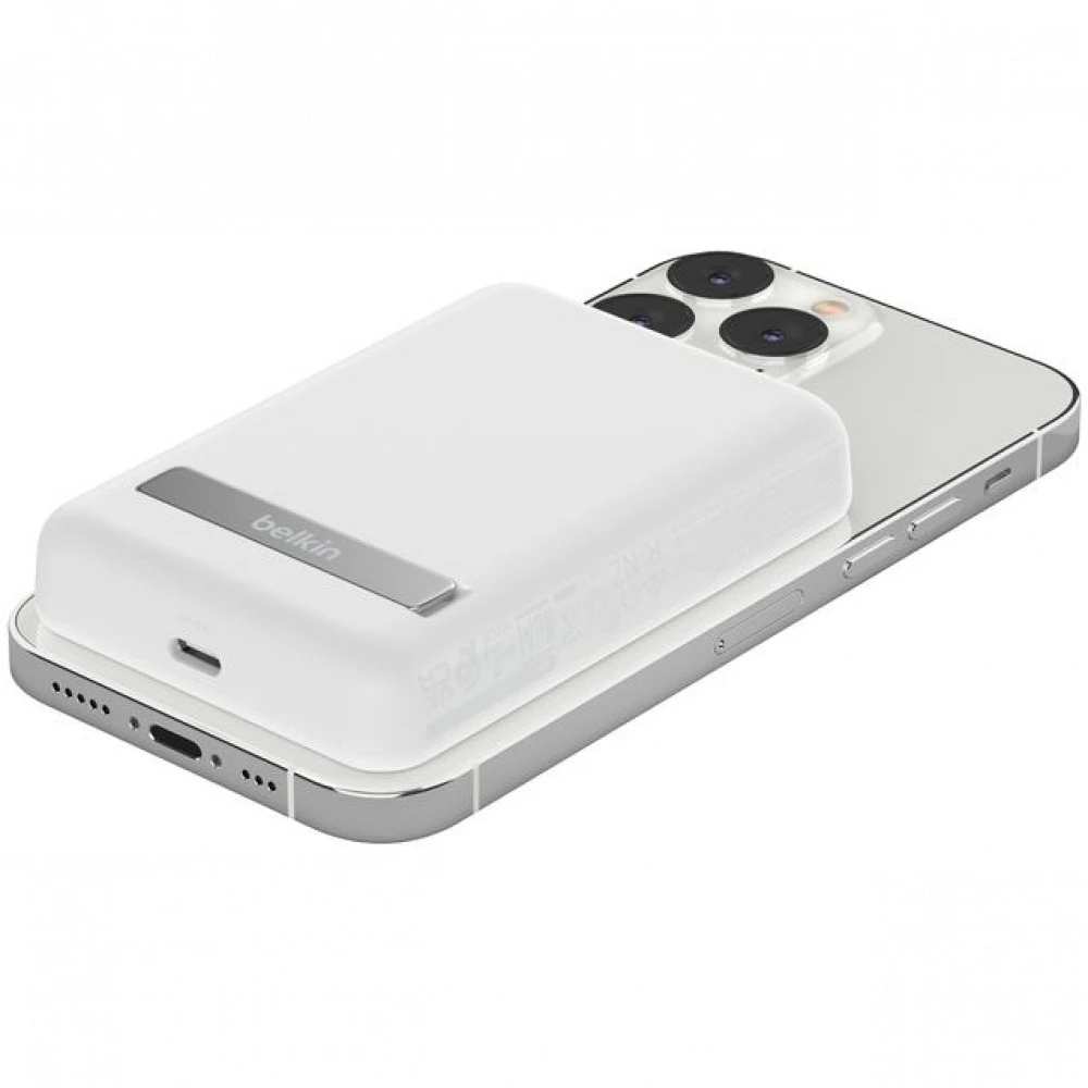 Внешний аккумулятор (Power Bank) Belkin Boost Charge Magnetic Wireless BPD004btWT 5000 мАч, Белый
