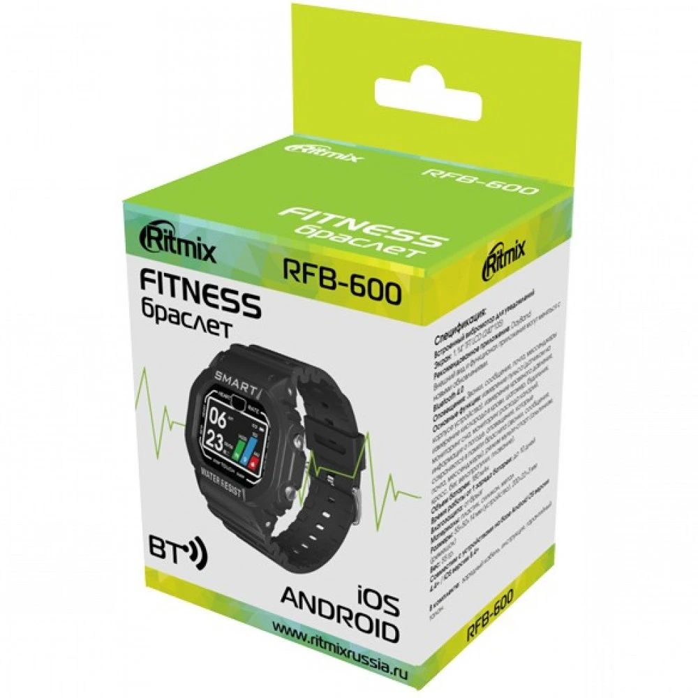 Ritmix RFB-600 Black Фитнес-браслет