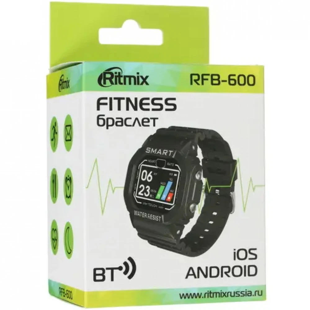 Ritmix RFB-600 Black Фитнес-браслет