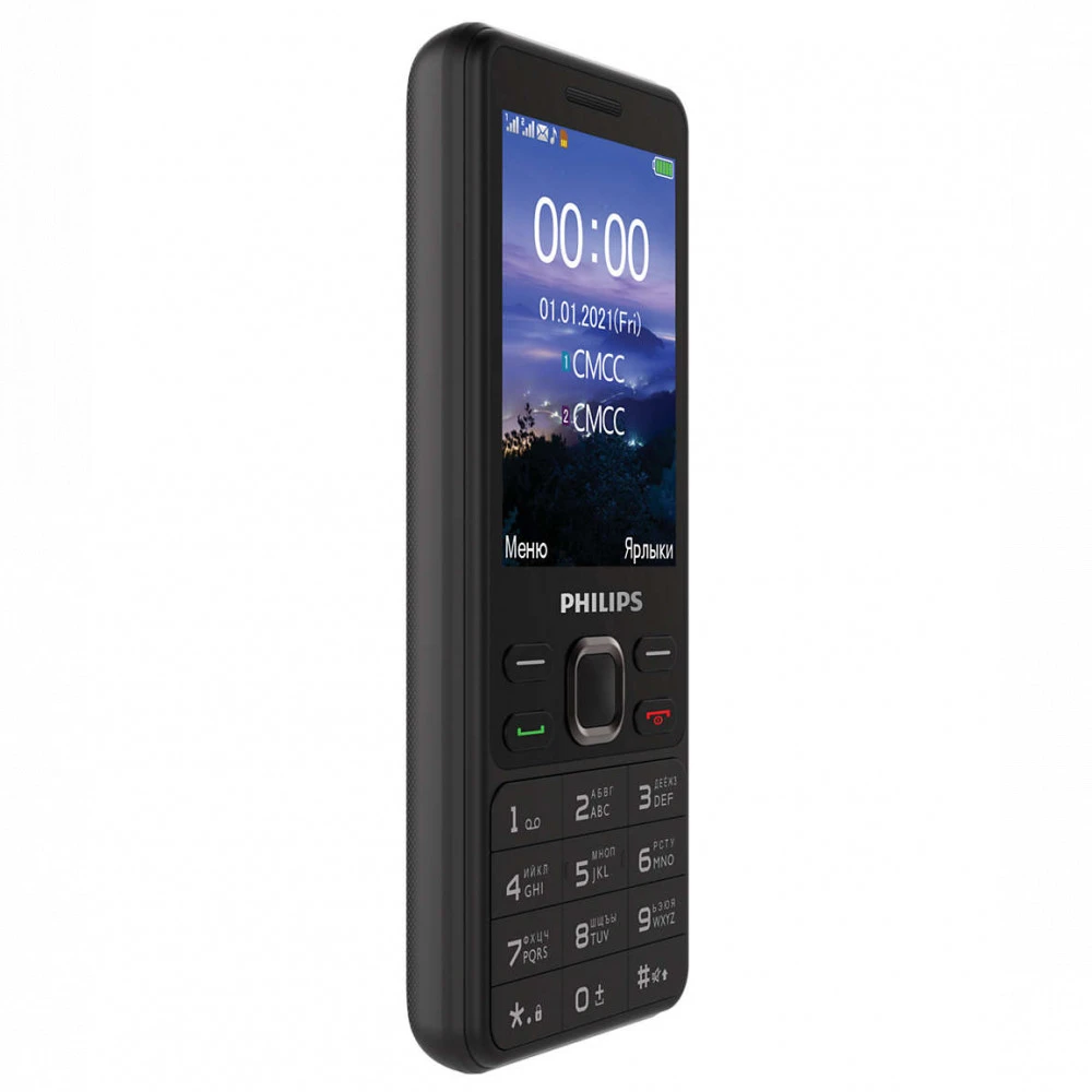 Мобильный телефон Philips Xenium E185 черный CTE185BK/00