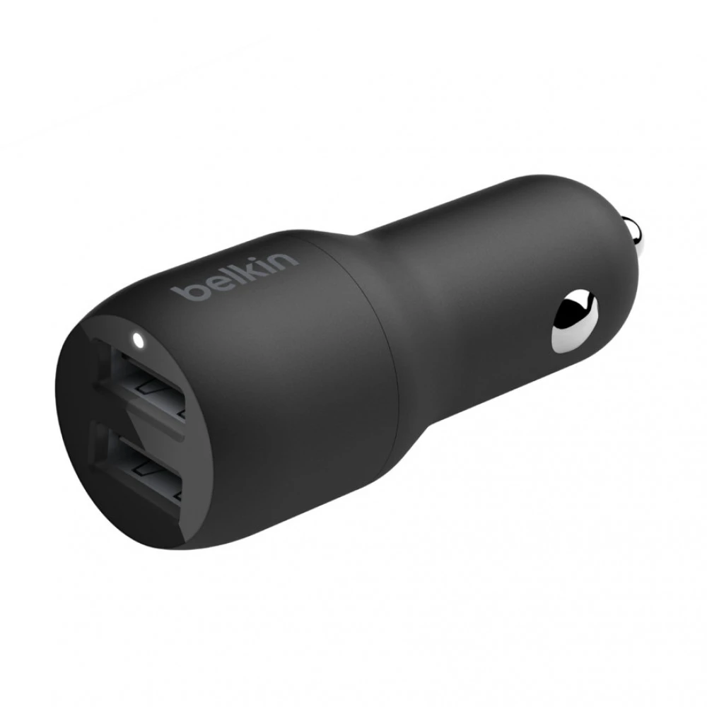 Belkin Car Charger 24W Dual USB-A CCD001BT1MBK 24