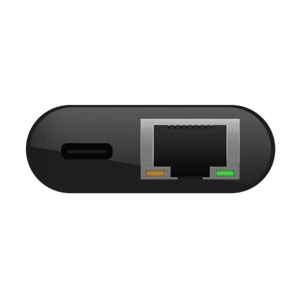 Переходник Belkin USB-C - Ethernet 60W INC001BTBK