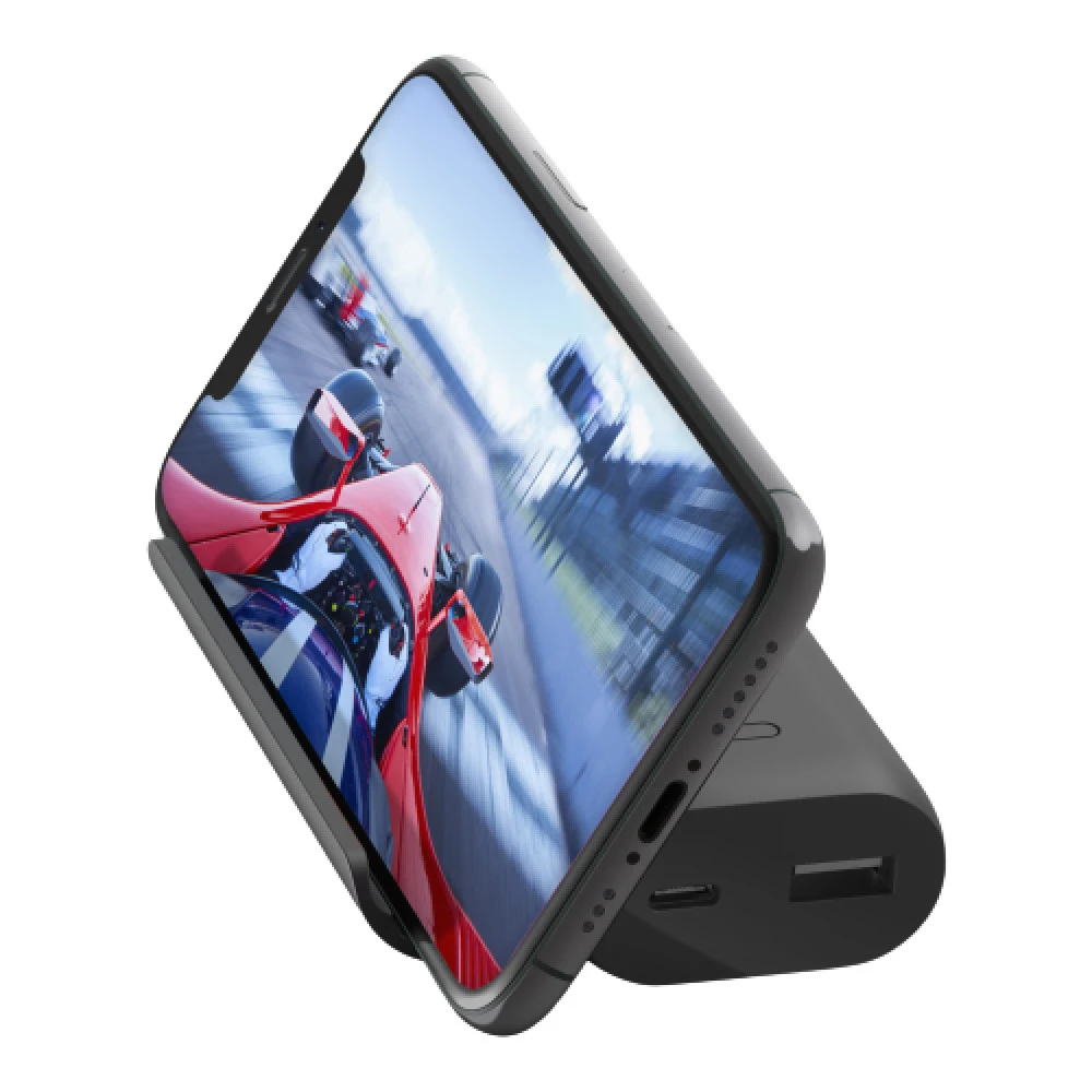 Внешний аккумулятор (Power Bank) Belkin Stand Play Series black mass BPZ001BTBK 5000 мАч, Черный