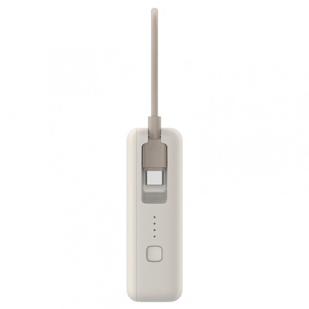 Внешний аккумулятор (Power Bank) Xiaomi 33W Power Bank 10000mAh (Integrated Cable) Tan GL PB1033MI/BHR9341GL 10000 мАч, Белый