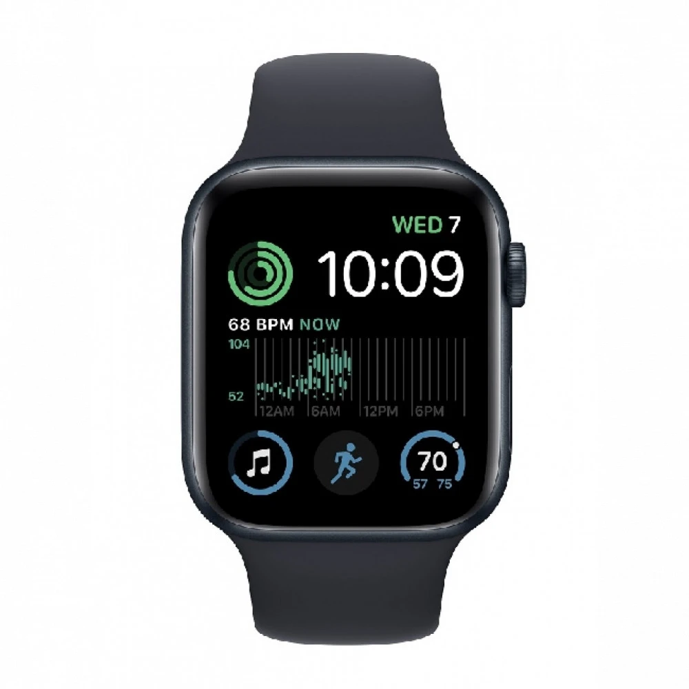 Apple Watch SE GPS 44mm Midnight Aluminium Case with, Midnight Sport Band MNK03GK/A Смарт-часы
