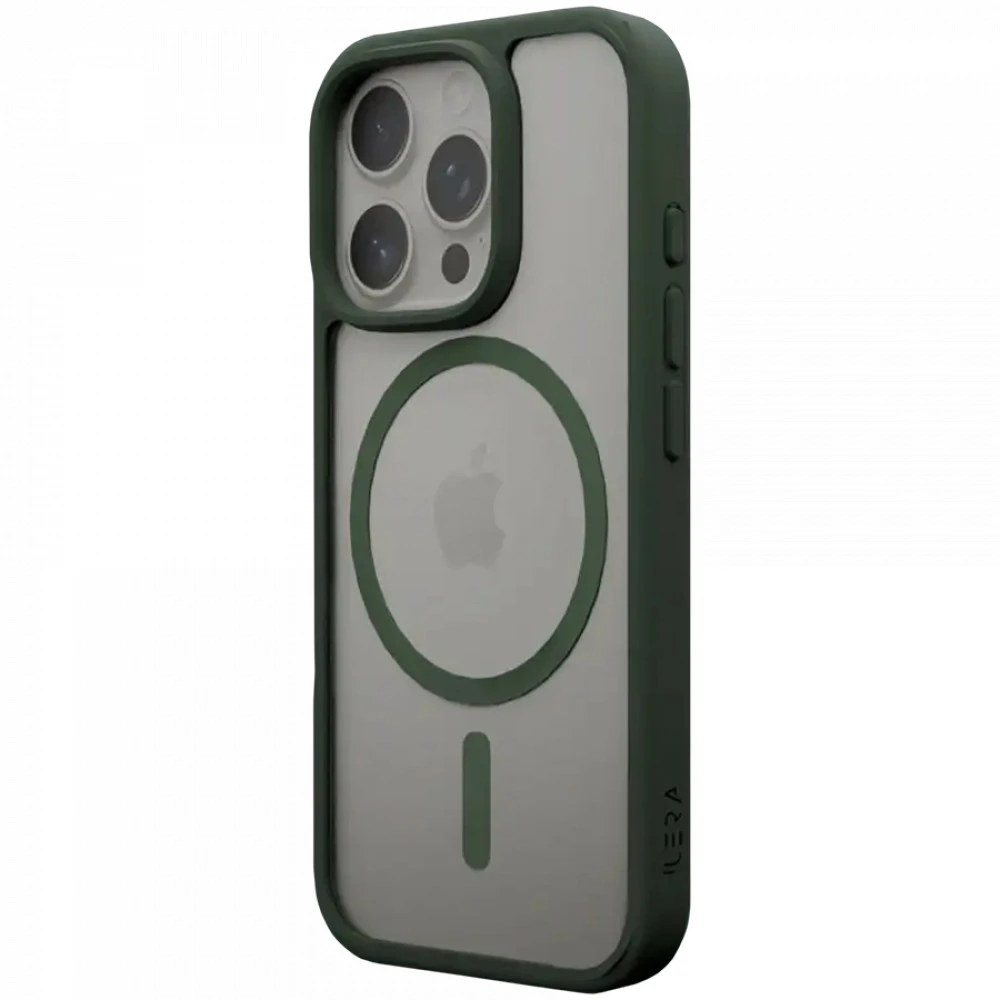 Аксессуары для смартфона iLera ColorAnt Clear Case, Deep Green for iPhone 16 Pro Max ILGCACLCADG16PRMX