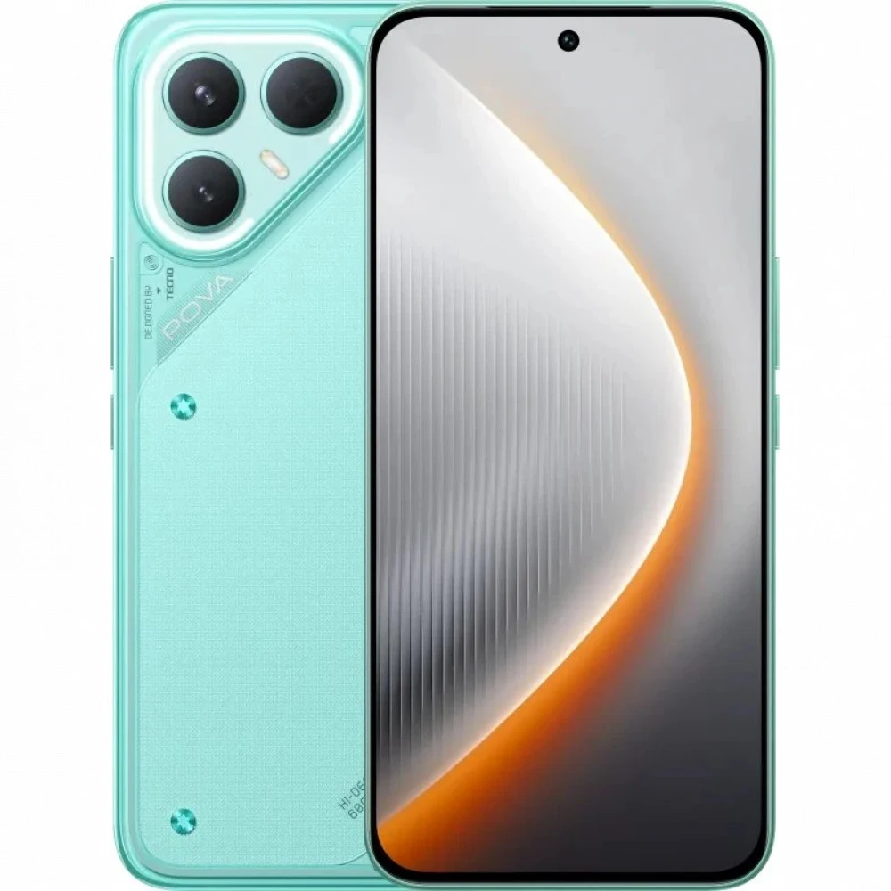 Смартфон TECNO Pova 7 Pro 12/256Gb Neon Cyan LJ8 256+12 NEON CYAN 256 Гб, 12 Гб