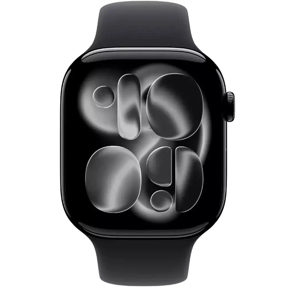 Apple Watch Series 11 GPS 46mm Jet Black Aluminium Case with Black Sport Band MEUX4RK/A Смарт-часы