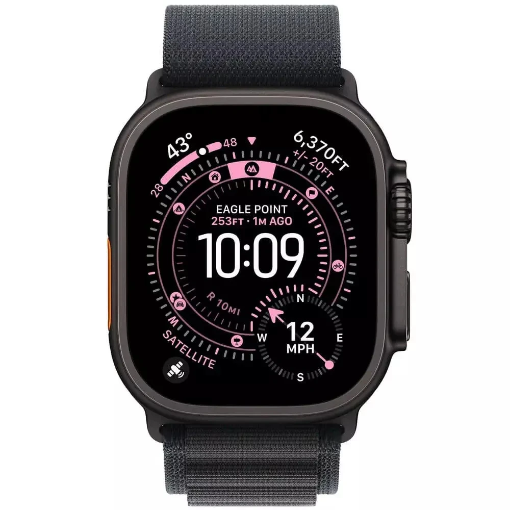 Apple Watch Ultra 3 GPS + Cellular 49mm Black Titanium Case with Black Alpine Loop - Small MF0Q4QR/A Смарт-часы