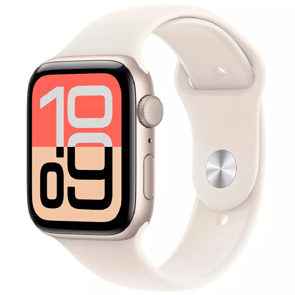 Apple Watch SE 3 GPS 40mm Starlight Aluminium Case with Starlight Sport Band - S/M MEH34RK/A Смарт-часы