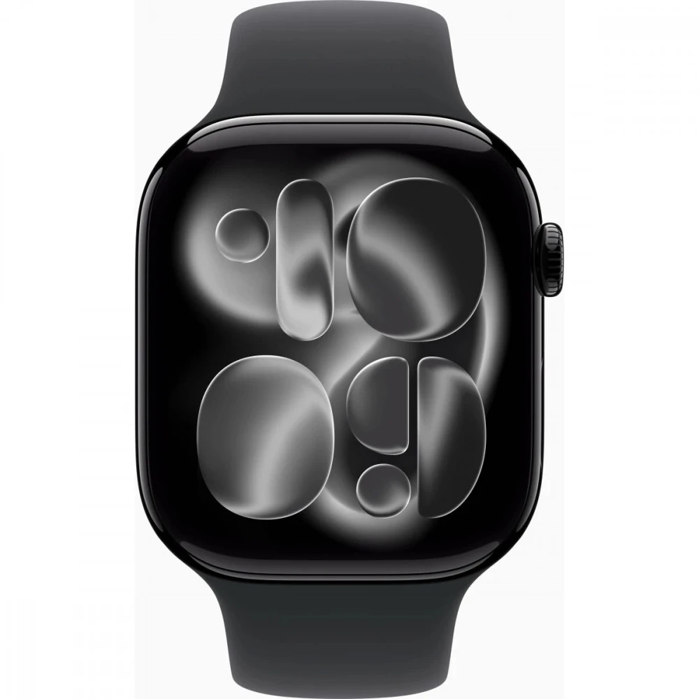 Apple Watch Series 11 46mm Jet Black Aluminium Case With Black Sport Band M/L MEUX4LW/A Смарт-часы