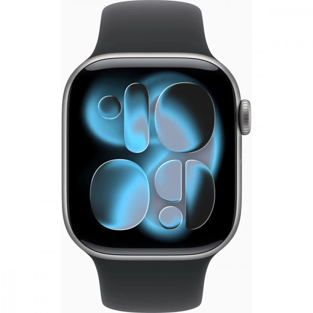 Apple Watch Series 11 42mm Space Grey Aluminium Case With Black Sport Band S/M MEQW4X/A Смарт-часы