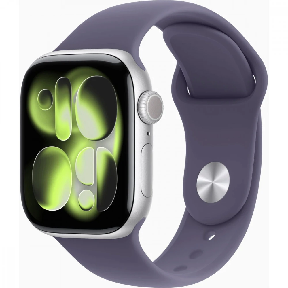 Apple Watch Series 11 42mm Silver Aluminium Case With Purple Fog Sport Band M/L MEU74AF/A Смарт-часы