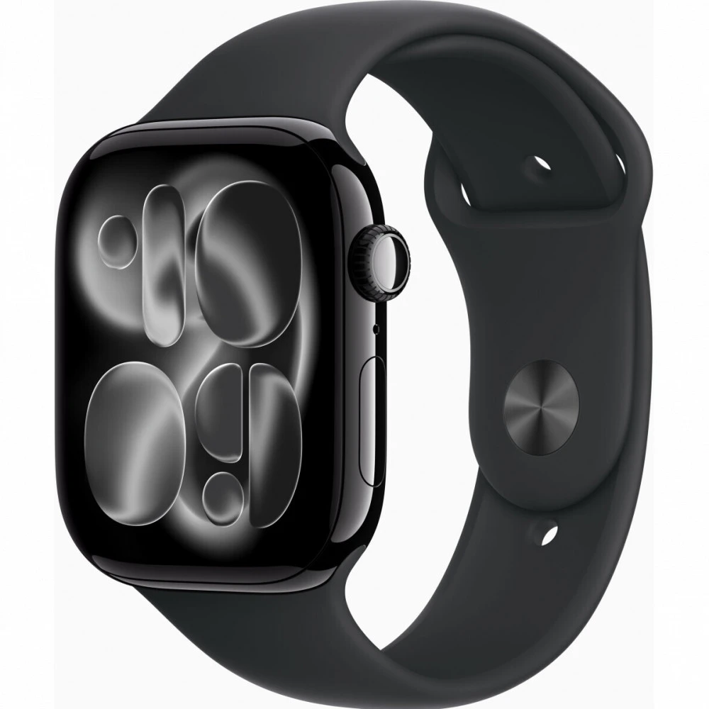 Apple Watch Series 11 46mm Jet Black Aluminium Case With Black Sport Band S/M MEUW4ET/A Смарт-часы