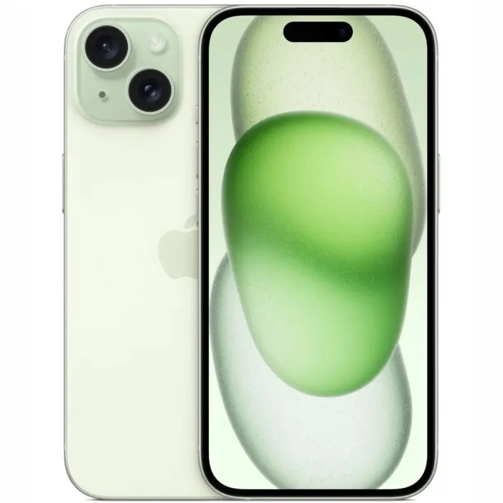 Смартфон Apple iPhone 15 зеленый MTPA3HX/A 256 Гб, 6 Гб