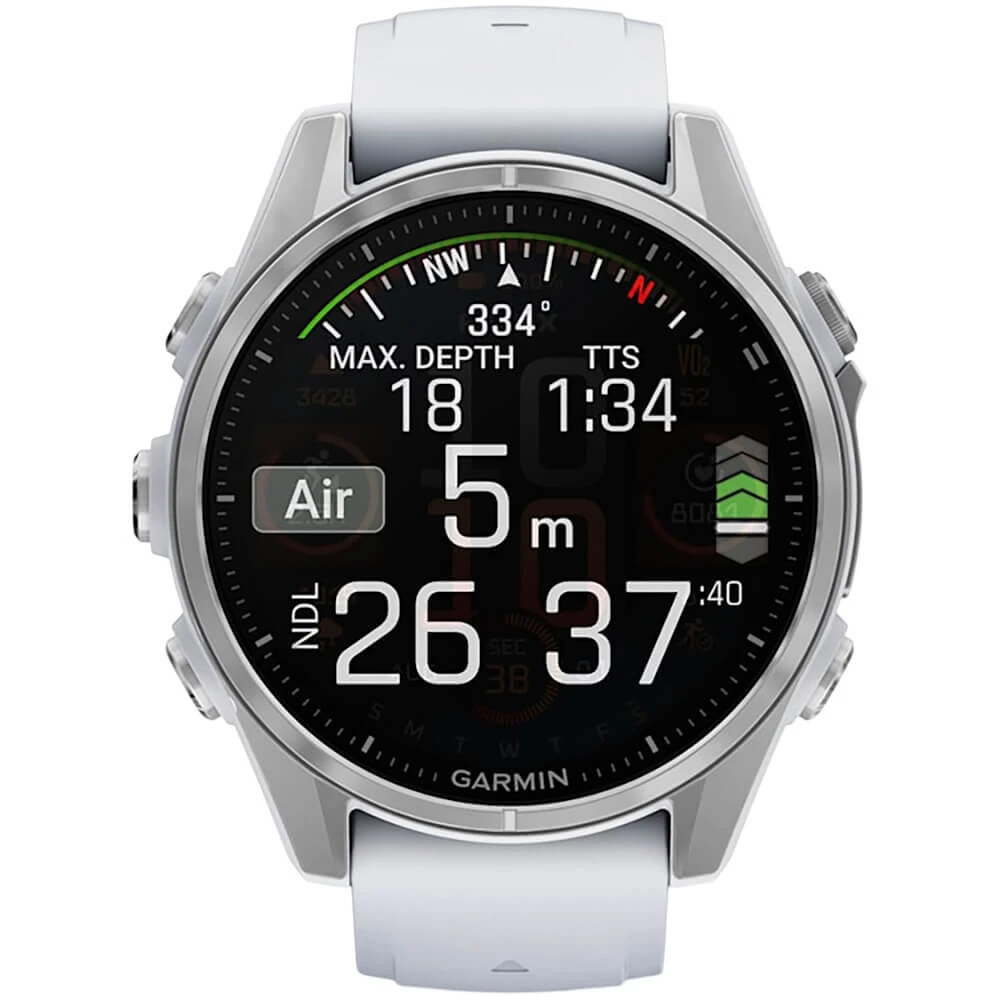 Garmin enix 8 43 мм Amoled Silver 010-02903-00 Смарт-часы