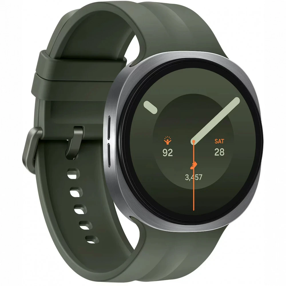 Samsung Galaxy Watch9 LTE 44mm Sport Band Grey/Green SM-L355FZSACAU Смарт-часы